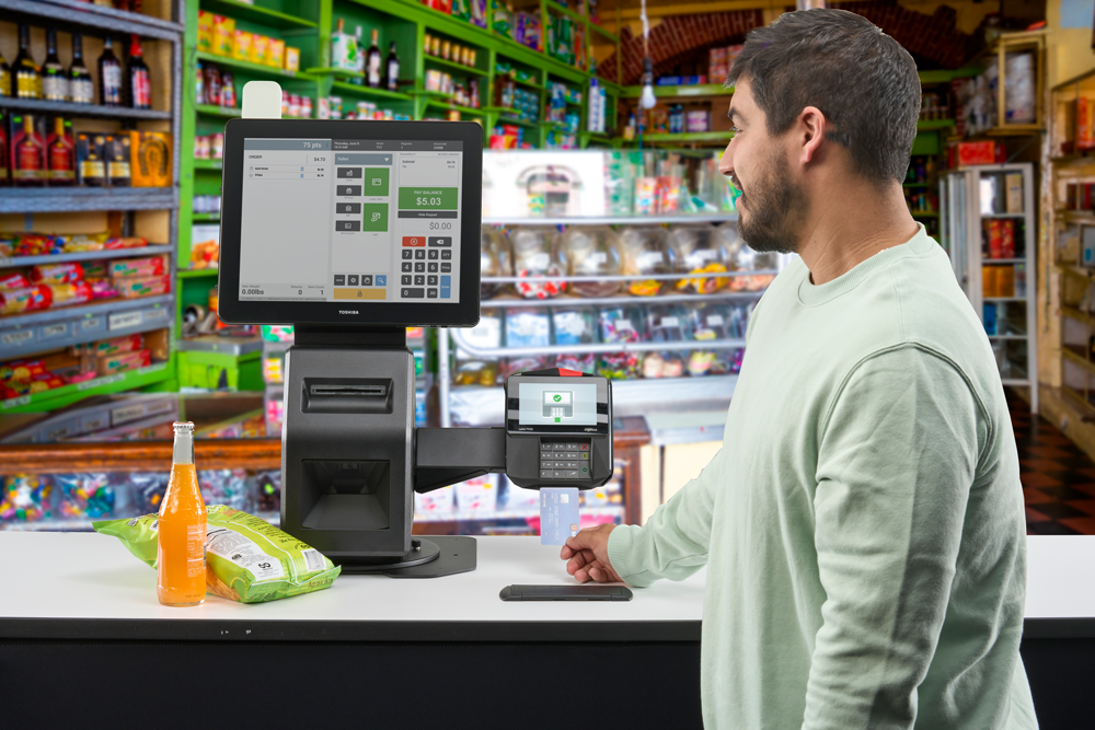 Man using the Pro-X Kiosk